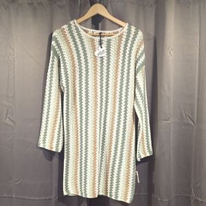 Love Knits Striped Knit Dress Size M